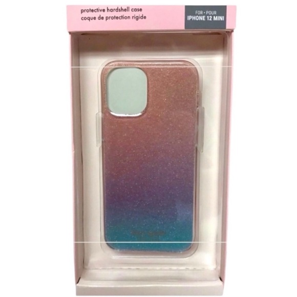 Kate Spade IPhone 12 Mini Ombré Pink Glitter Phone Case (NWT) - Picture 5 of 5